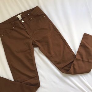 H&M brown denim jeggings